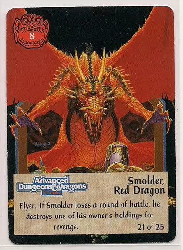 Spellfire 1st Edition - Smolder, Red Dragon