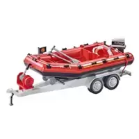 Firefighting Inflatable Boat with Trailer