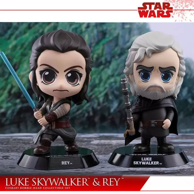 Cosbaby Figures - Rey & Luke Skywalker