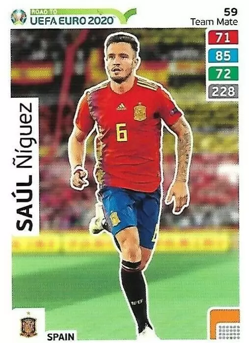 Adrenalyn XL - Euro 2020 - Saúl Ñíguez - Spain
