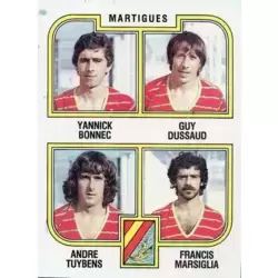 Yannick Bonnec / Guy Dussaud / André Tuybens / Francis Marsiglia - Martigues
