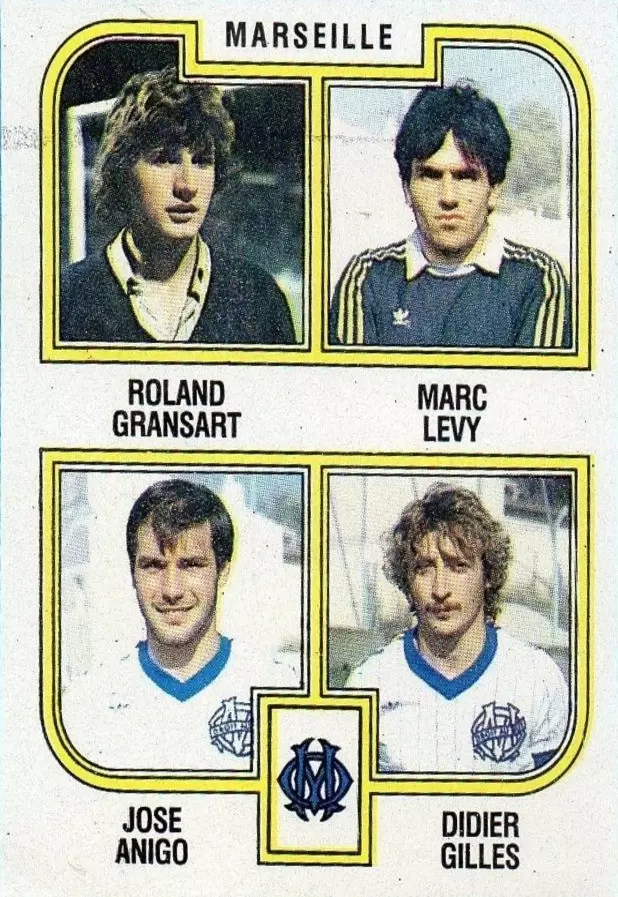 Football 83 (France) - Gransart /  Levy / Anigo / Gilles - Marseille