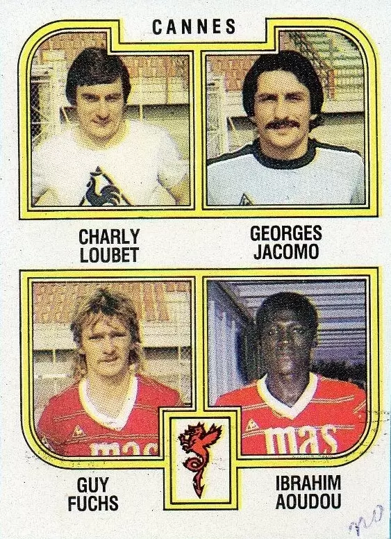 Football 83 - Charly Loubet / Georges Jacomo / Guy Fuchs / Ibrahim Aoudou - Cannes