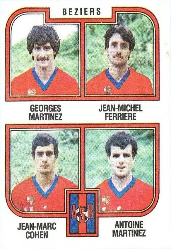 Football 83 - Georges Martinez / Jean-Michel Ferriere / Jean-Marc Cohan / Antoine Martinez - Beziers
