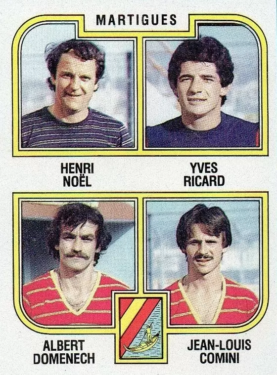 Football 83 - Henry Noël / Yves Ricard / Albert Domenech / Jean-Louis Comini - Martigues