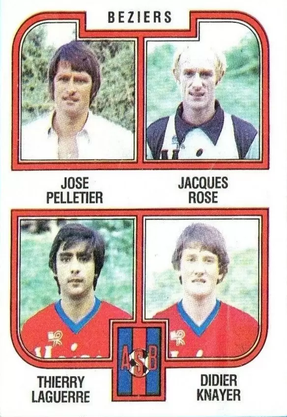 Football 83 - Jose Pelletier / Jacques Rose / Thierry Laguerre / Didier Knayer - Beziers