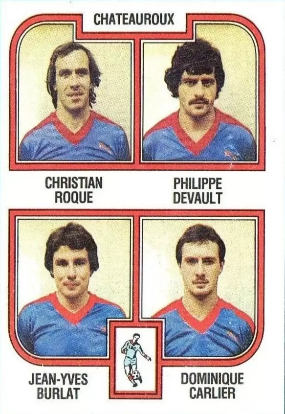 Football 83 (France) - Roque / Devault / Burlat / Carlier - Chateauroux