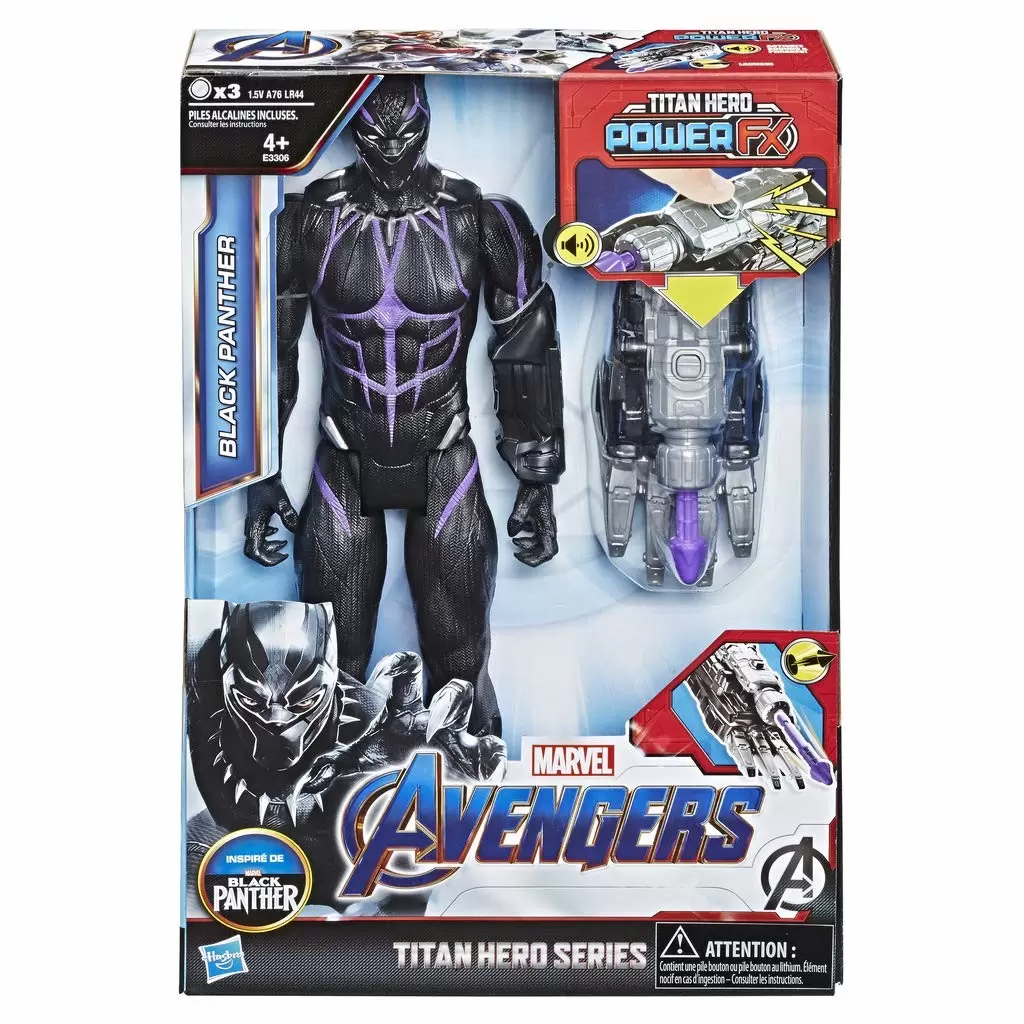 Titan Hero Series - Black Panther POWER FX (Purple) - Avengers