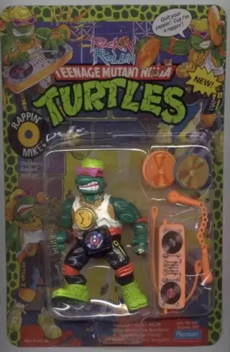 Vintage Teenage Mutant Ninja Turtles (TMNT) - Rock’N Rollin’ Turtles - Rappin’ Mike