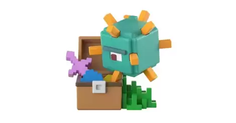 Guardian With Treasure Minecraft Mini Figures Series 15