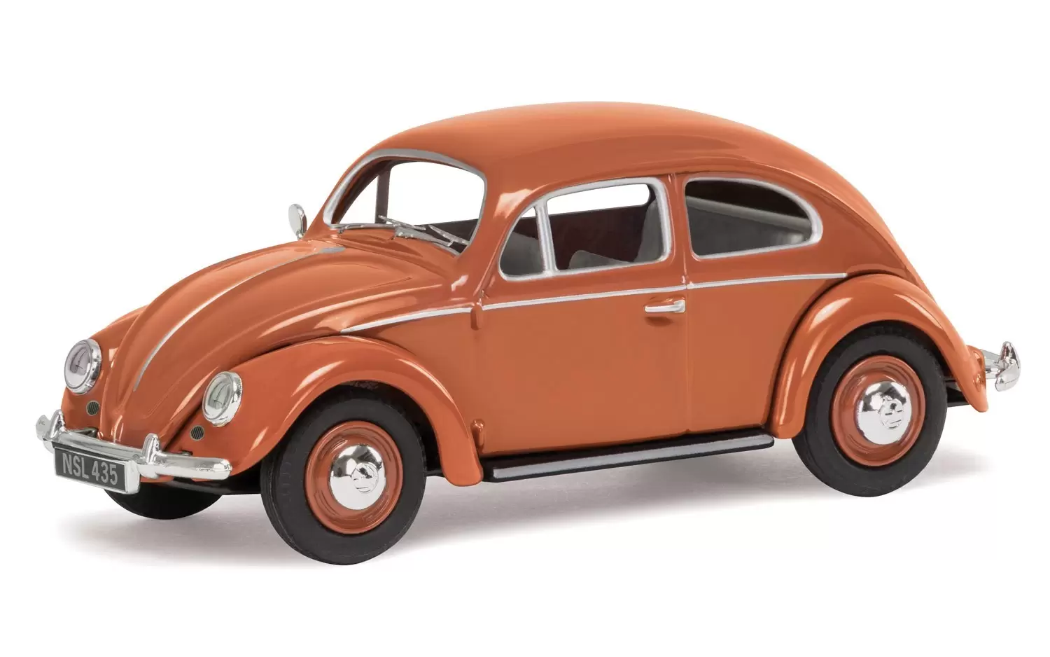 Corgi - Volkswagen Beetle, Coral Oval Rear Window Saloon