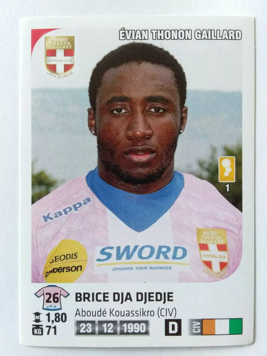 Foot 2012-13 (France) - Brice Dja Djedje - Evian Thonon Gaillard