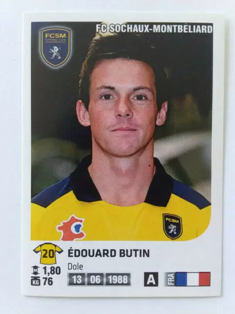 Foot 2012-13 - Edouard Butin - FC Sochaux-Montbeliard