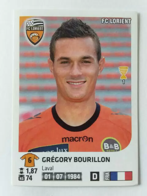 Foot 2012-13 - Gregory Bourillon - FC Lorient