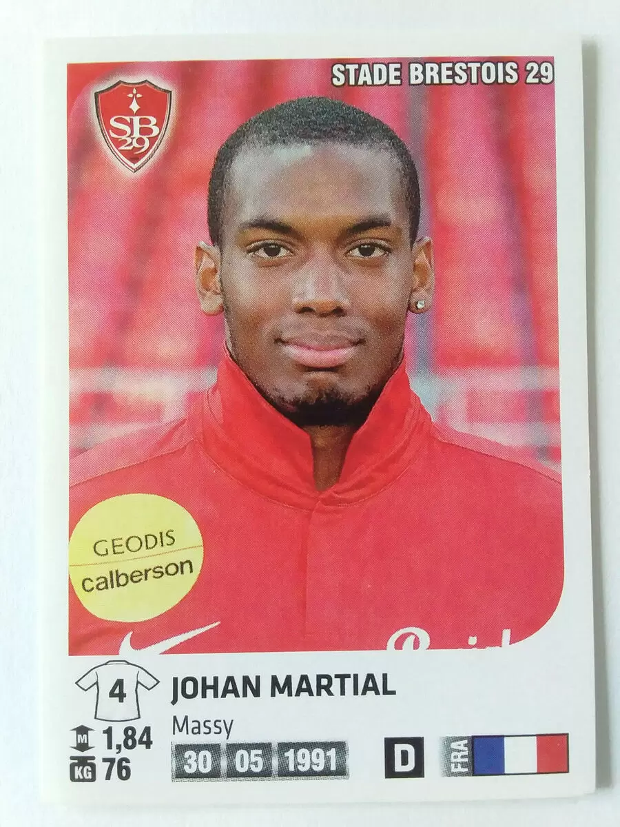 Foot 2012-13 - Johan Martial - Stade Brestois 29