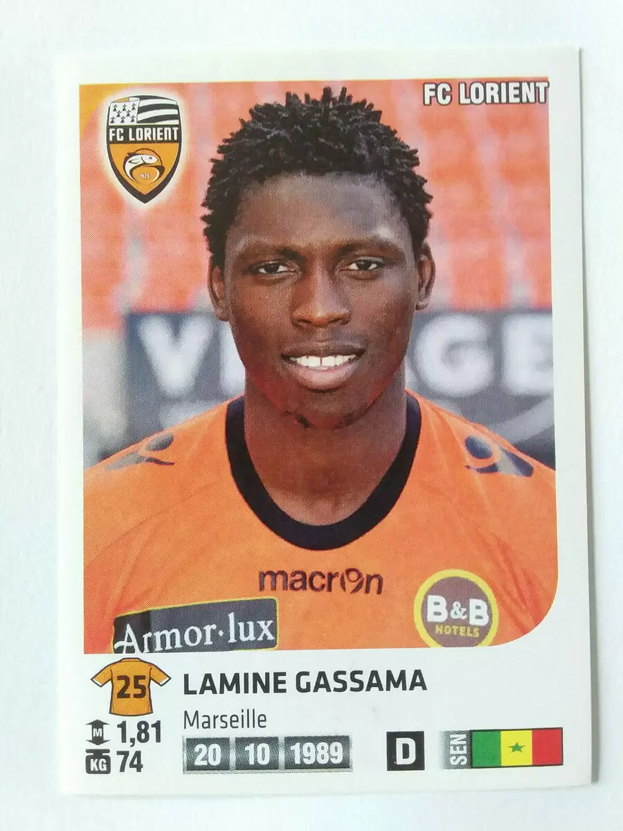 Foot 2012-13 (France) - Lamine Gassama - FC Lorient