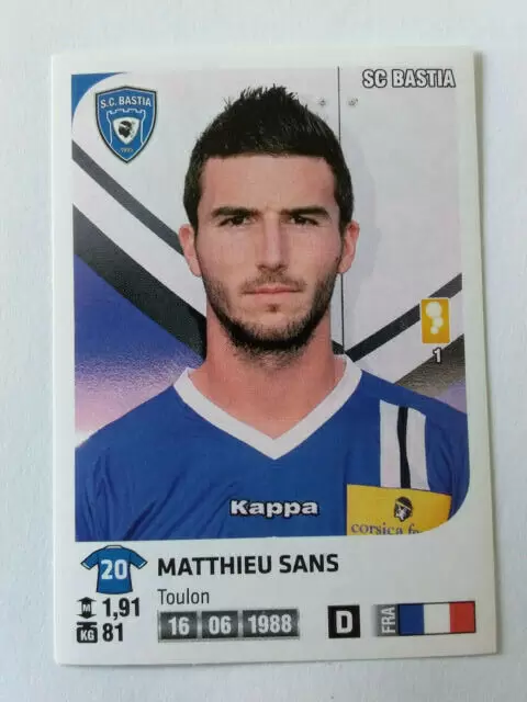 Foot 2012-13 - Matthieu Sans - SC Bastia