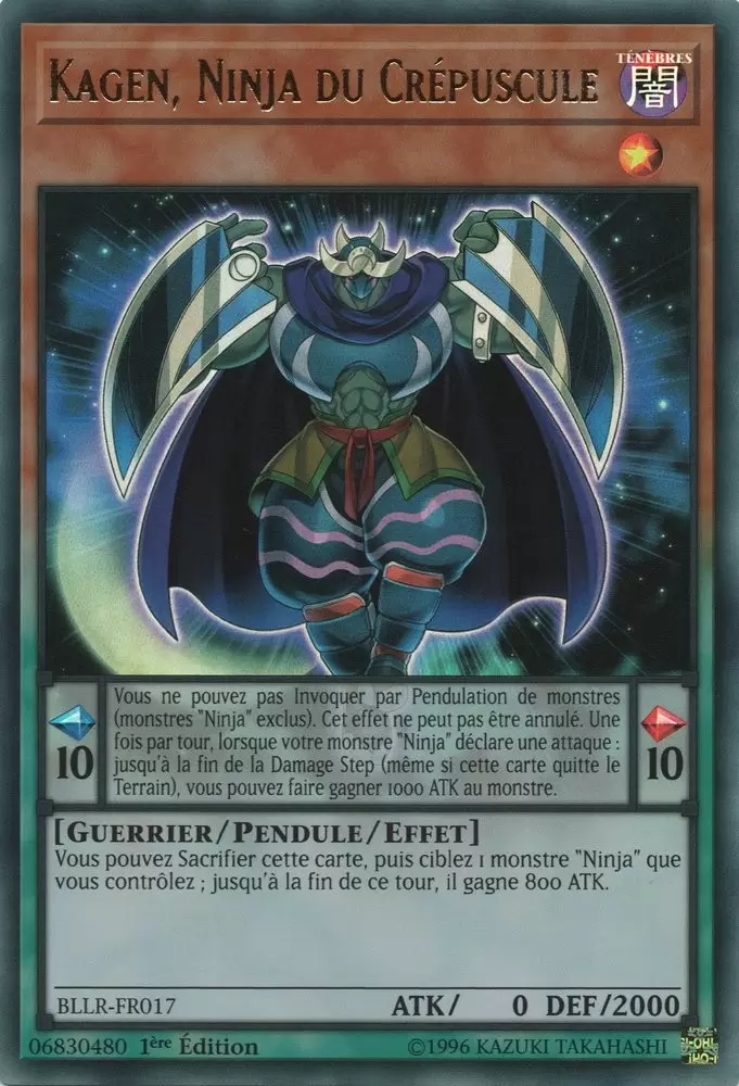 Batailles De Légende - Vengeance De La Lumière (BLLR) - Kagen, Ninja du Crépuscule