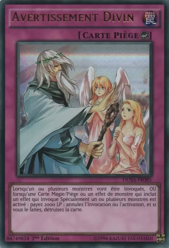 La Saga Des Duellistes DUSA - Avertissement Divin