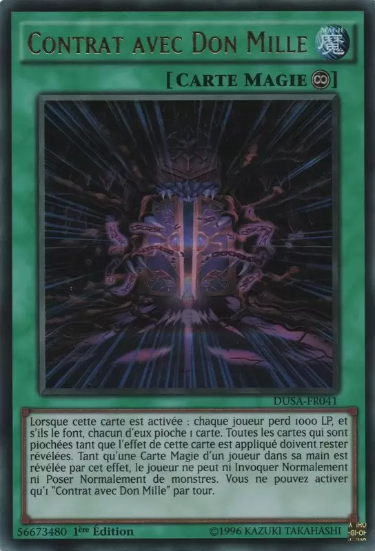La Saga Des Duellistes DUSA - Contrat avec Don Mille
