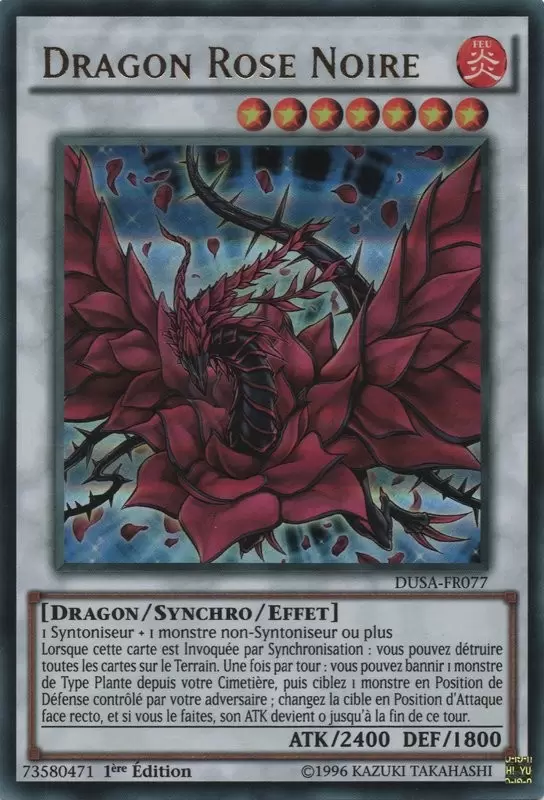La Saga Des Duellistes DUSA - Dragon Rose Noire