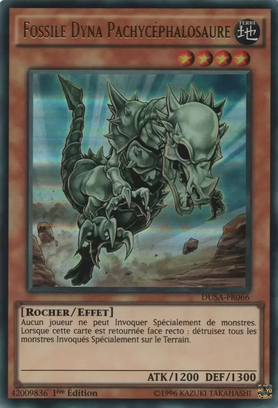 La Saga Des Duellistes DUSA - Fossile Dyna Pachycéphalosaure