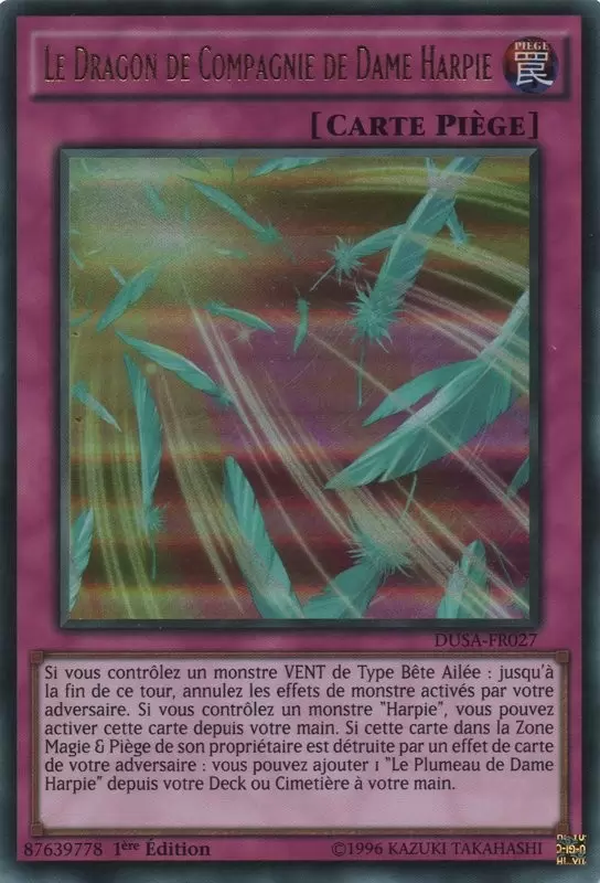 La Saga Des Duellistes DUSA - Le Dragon de Compagnie de Dame Harpie
