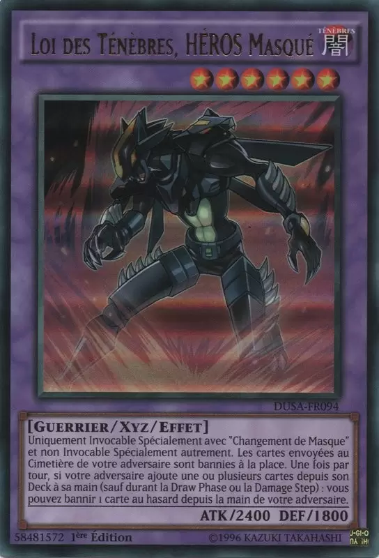La Saga Des Duellistes DUSA - Loi des Ténèbres, HÉROS Masqué