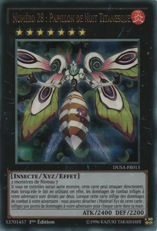 La Saga Des Duellistes DUSA - Numéro 28 : Papillon de Nuit Titanesque