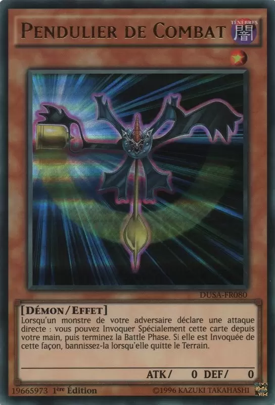 La Saga Des Duellistes DUSA - Pendulier de Combat