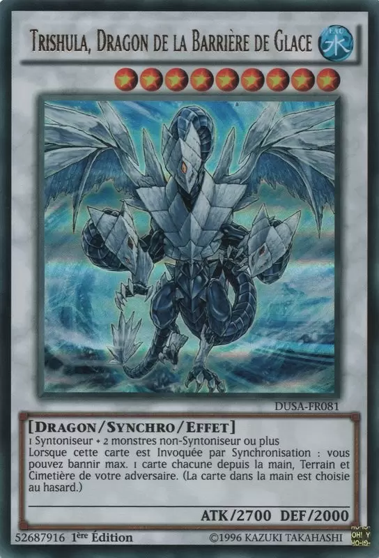 La Saga Des Duellistes DUSA - Trishula, Dragon de la Barrière de Glace