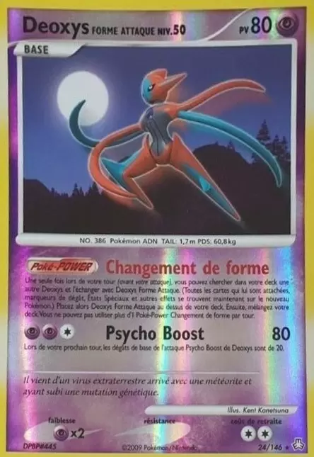 Eveil des Légendes - Deoxys Forme Attaque Reverse