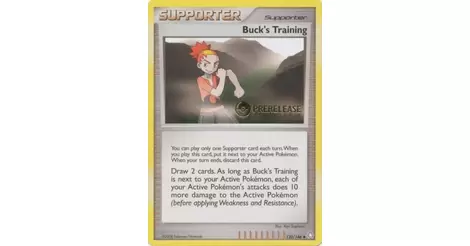Pokemon Buck's Training STAFF PRERELEASE Legends Awakened Promo Near Mint