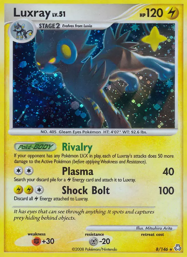 Luxray Holo Legends Awakened Pokemon Card 8 146