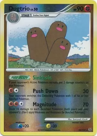 Platinium - Dugtrio Reverse