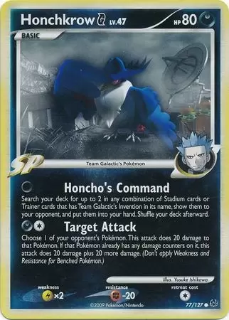 Platinium - Honchkrow Reverse