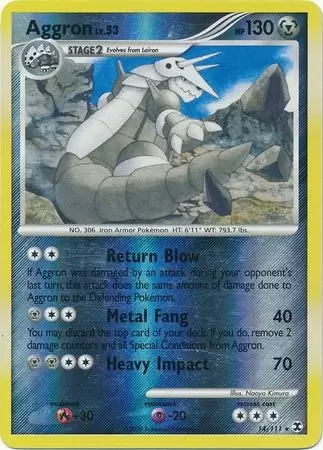 Platinum Rising Rivals - Aggron Reverse
