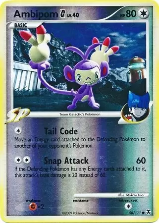 Platinum Rising Rivals - Ambipom Reverse