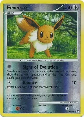 Platinum Rising Rivals - Eevee Reverse