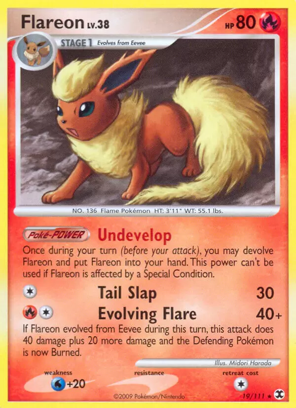 Platinum Rising Rivals - Flareon