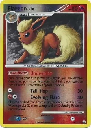 Platinum Rising Rivals - Flareon Reverse