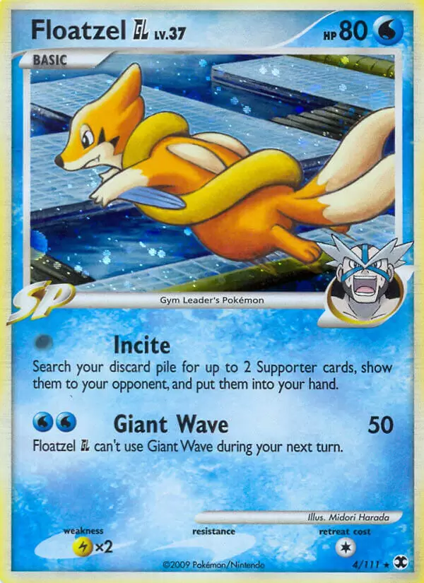 Platinum Rising Rivals - Floatzel Holo