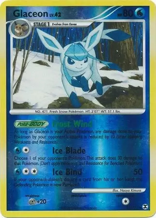 Platinum Rising Rivals - Glaceon Reverse