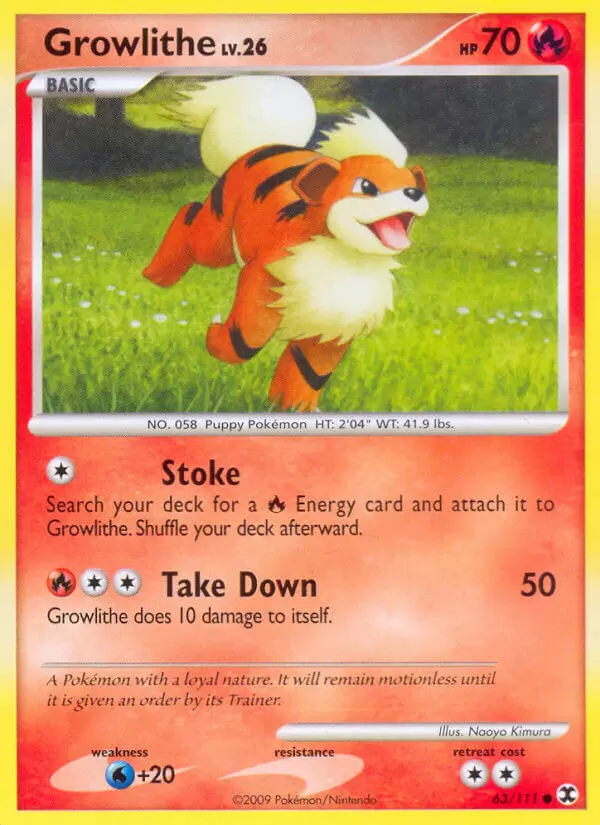 Platinum Rising Rivals - Growlithe