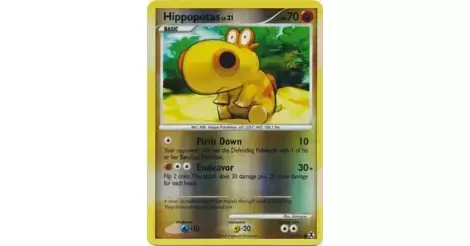 Pokemon Platinum rise of rivals 64/111 Hippopotas-Reverse Holo German
