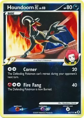 Platinum Rising Rivals - Houndoom Reverse