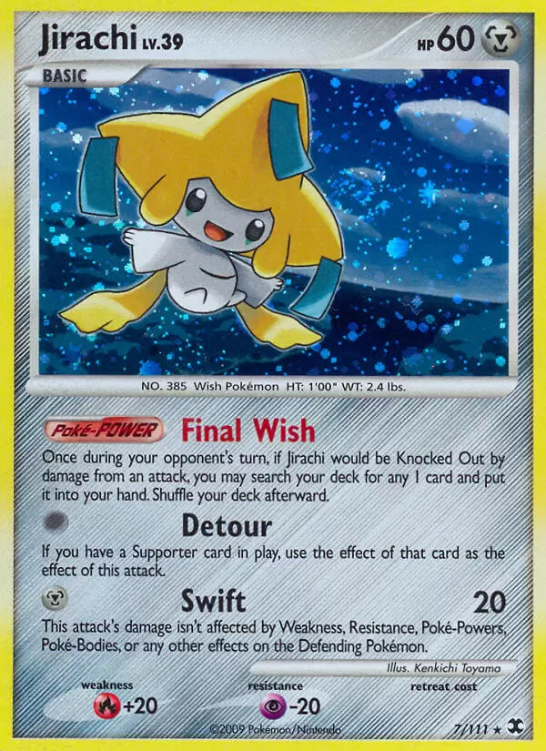 Platinum Rising Rivals - Jirachi Holo