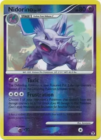 Platinum Rising Rivals - Nidorino Reverse