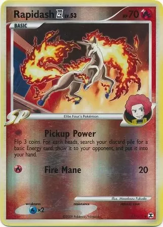 Platinum Rising Rivals - Rapidash Reverse