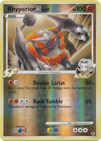 Platinum Rising Rivals - Rhyperior Reverse